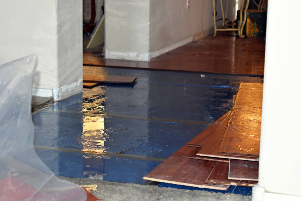 Professional Sewage Cleanup technician working in Marion, MS